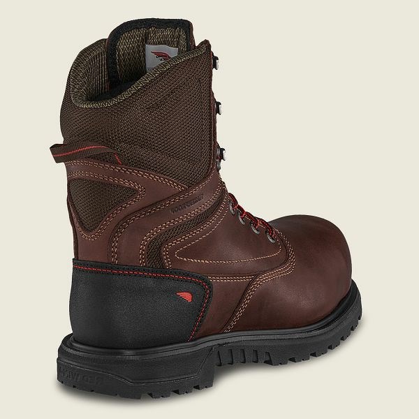 Black Red Wing Brnr XP 8-inch Waterproof, CSA Safety Toe Boot Women's Work Boots | RedRing042