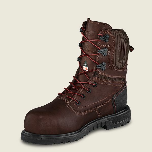 Black Red Wing Brnr XP 8-inch Waterproof, CSA Safety Toe Boot Women's Work Boots | RedRing042