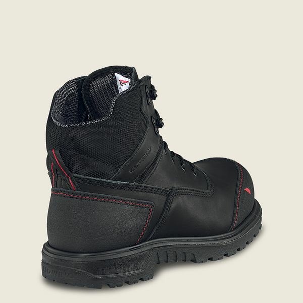 Black Red Wing Brnr Xp 6-inch Waterproof Men's Safety Toe Boots | RedRing644