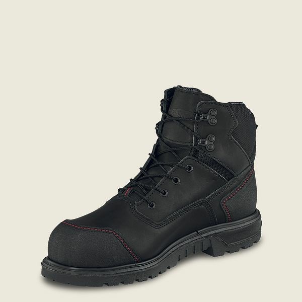 Black Red Wing Brnr Xp 6-inch Waterproof Men's Safety Toe Boots | RedRing644