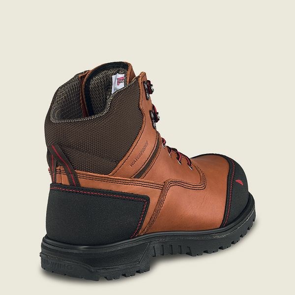 Black Red Wing Brnr Xp 6-inch Waterproof Men's Safety Toe Boots | RedRing834