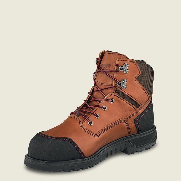 Black Red Wing Brnr Xp 6-inch Waterproof Men's Safety Toe Boots | RedRing834