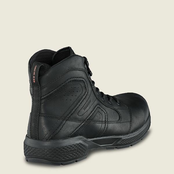 Black Red Wing Exos Lite 6-inch Waterproof Men's Safety Toe Boots | RedRing167