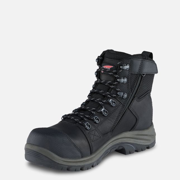 Black Red Wing Tradesman 6-inch Side-Zip Men's Waterproof Shoes | RedRing207