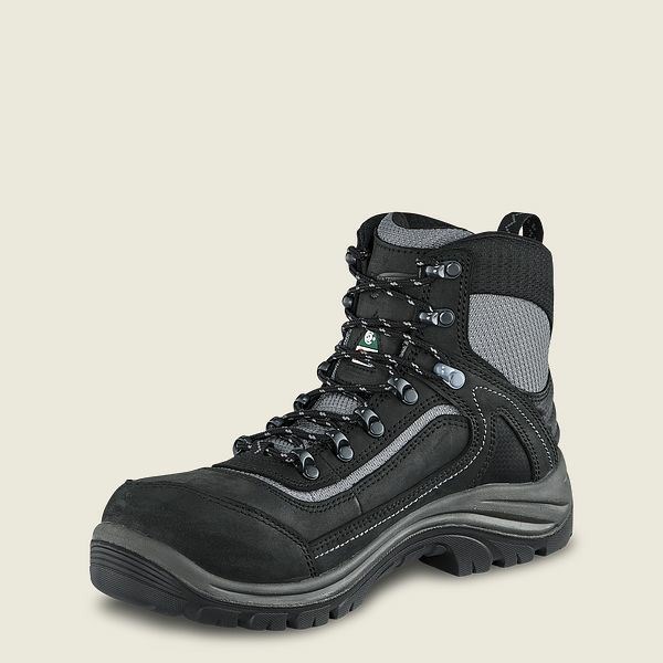 Black Red Wing Tradeswoman 6-inch Waterproof CSA Safety Toe Women's Hiking Boots | RedRing352