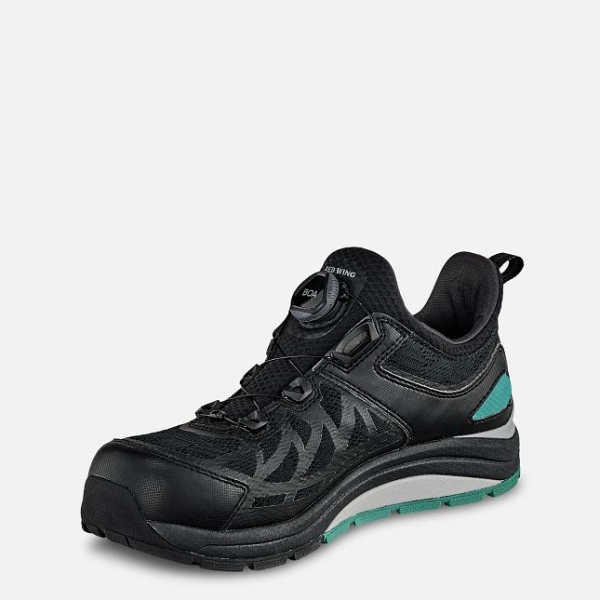 Black / Turquoise Red Wing Cooltech™ Athletics Women's Safety Shoes | RedRing768