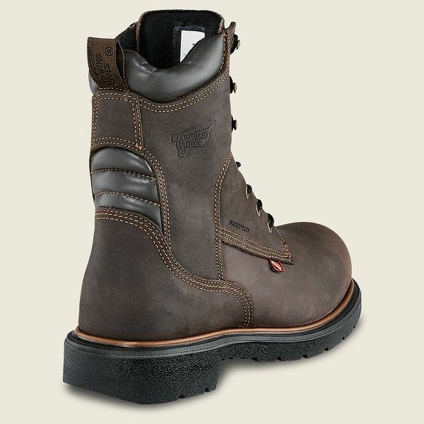 Brown Red Wing DynaForce 8-inch Insulated, Waterproof Safety Toe Boot Men's Work Boots | RedRing628