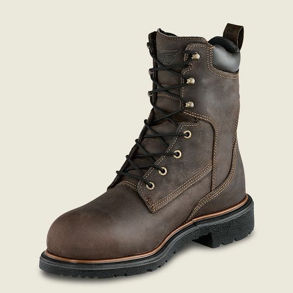 Brown Red Wing DynaForce 8-inch Insulated, Waterproof Safety Toe Boot Men's Work Boots | RedRing628