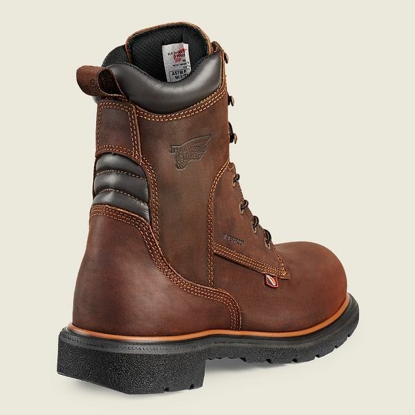 Brown Red Wing DynaForce 8-inch Waterproof Soft Toe Boot Men's Work Boots | RedRing858