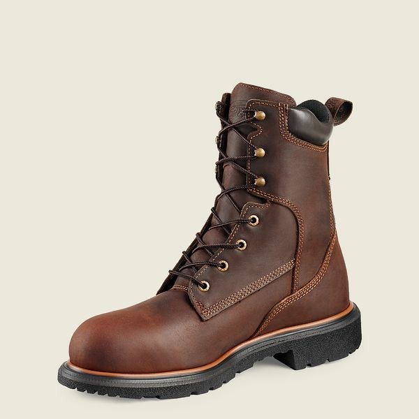 Brown Red Wing DynaForce 8-inch Waterproof Soft Toe Boot Men's Work Boots | RedRing858