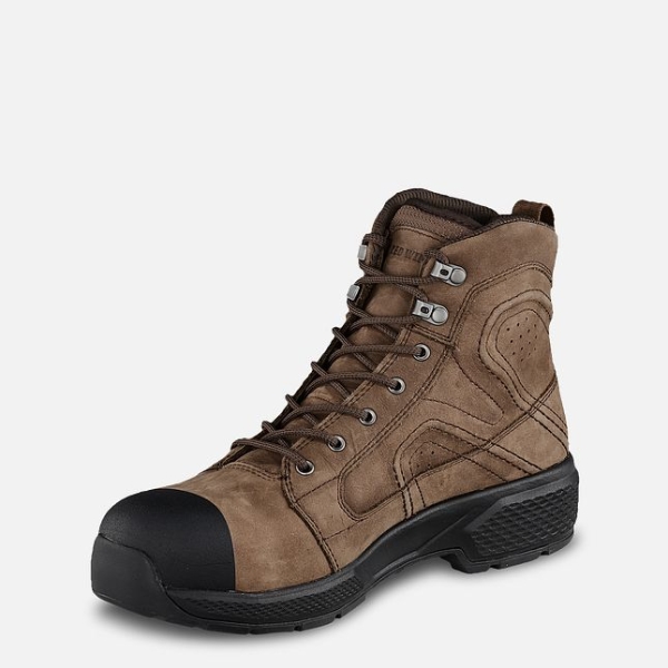 Brown Red Wing Exos Lite 6-inch Waterproof Men's Work Boots | RedRing750