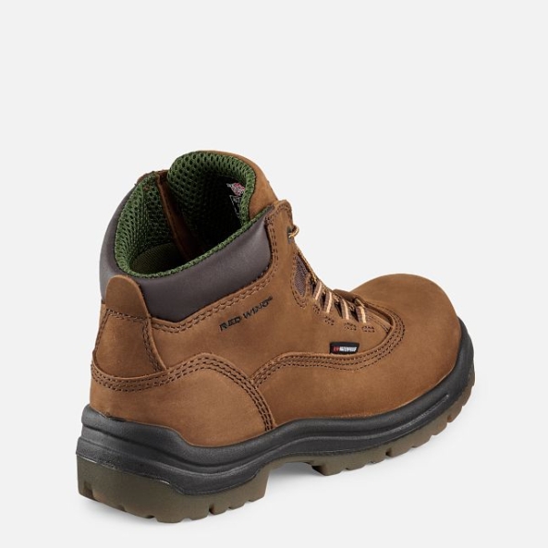 Brown Red Wing King Toe® 5-inch Waterproof Women's Safety Shoes | RedRing034