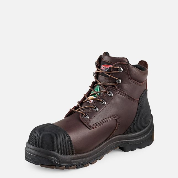 Brown Red Wing King Toe® 6-inch Waterproof CSA Men's Work Boots | RedRing835