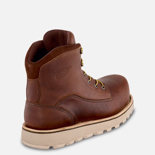 Brown Red Wing Traction Tred Lite 6-inch Men's Waterproof Shoes | RedRing111