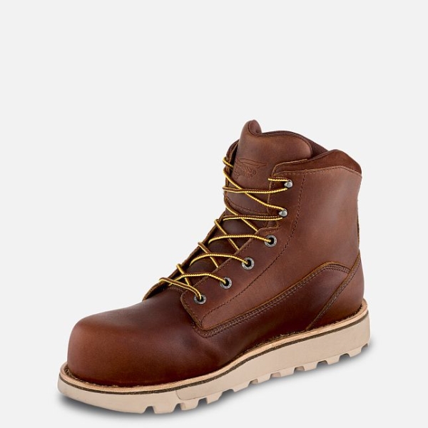 Brown Red Wing Traction Tred Lite 6-inch Men's Waterproof Shoes | RedRing111