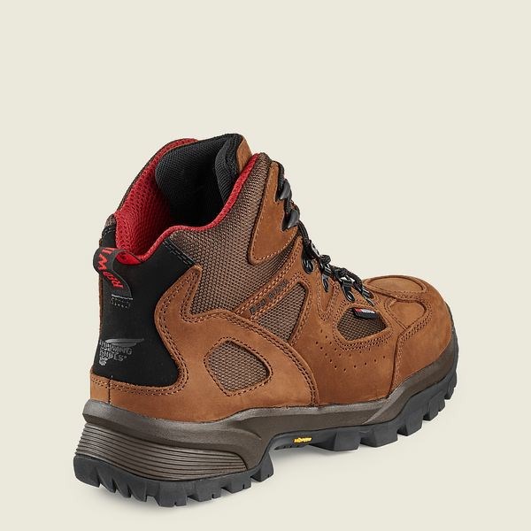 Brown Red Wing TruHiker 6-inch Waterproof Safety Toe Men's Hiking Boots | RedRing383