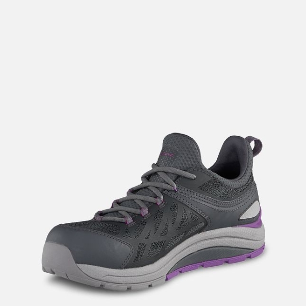 Grey / Purple Red Wing Cooltech™ Athletics Safety Toe Women's Work Shoes | RedRing654