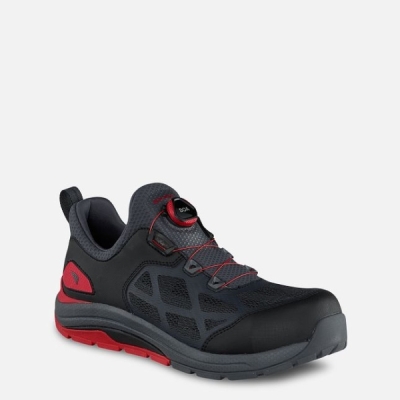 Black / Red Red Wing Cooltech™ Athletics Athletic Men's Safety Shoes | RedRing795