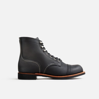 Black Red Wing 6-Inch Harness Leather Men's Heritage Shoes | RedRing779