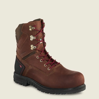 Black Red Wing Brnr Xp 8-inch Waterproof CSA Men's Safety Toe Boots | RedRing504