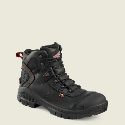 Black Red Wing Crv 6-inch Waterproof Men's Safety Toe Boots | RedRing029