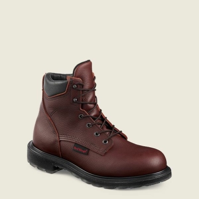 Black Red Wing SuperSole 2.0 6-inch Soft Toe Boot Men's Work Boots | RedRing176