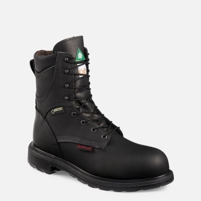 Black Red Wing Supersole® 2.0 8-inch Insulated, Waterproof CSA Men's Safety Shoes | RedRing777