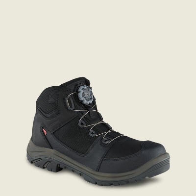 Black Red Wing Tradesman 5-inch Waterproof Safety Toe Men's Hiking Boots | RedRing197