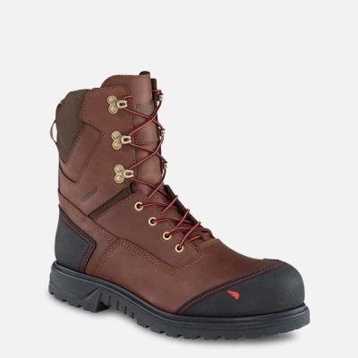 Brown Red Wing Brnr Xp 8-inch Insulated Men's Waterproof Shoes | RedRing195