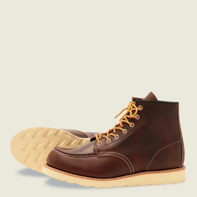 Brown Red Wing Classic Moc 6-inch boot Men's Heritage Boots | RedRing362