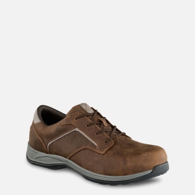 Brown Red Wing Comfortpro Oxford Men's Safety Shoes | RedRing863