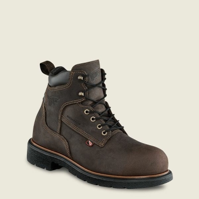 Brown Red Wing DynaForce 6-inch Insulated, Waterproof Men's Safety Toe Boots | RedRing087