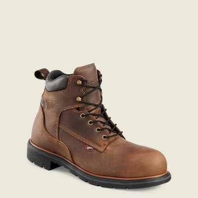 Brown Red Wing DynaForce 6-inch Men's Safety Toe Boots | RedRing843