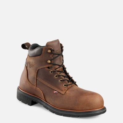 Brown Red Wing Dynaforce® 6-inch Men's Safety Shoes | RedRing300