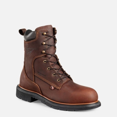 Brown Red Wing Dynaforce® 8-inch Men's Waterproof Shoes | RedRing061