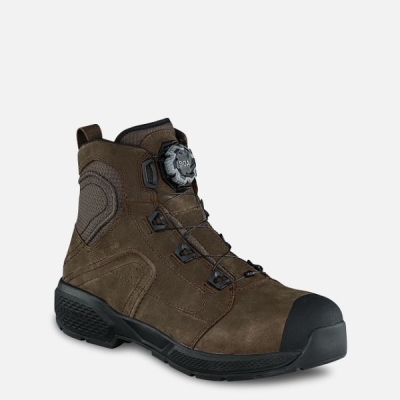 Brown Red Wing Exos Lite 6-inch Waterproof Men's Safety Shoes | RedRing104