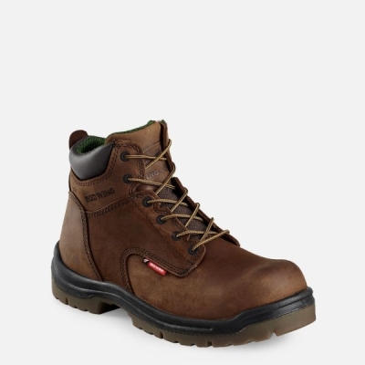 Brown Red Wing King Toe® 6-inch Men's Safety Shoes | RedRing292