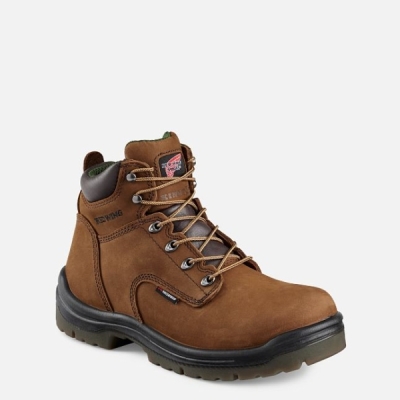 Brown Red Wing King Toe® 6-inch Waterproof Men's Safety Shoes | RedRing742