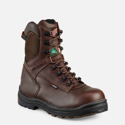 Brown Red Wing King Toe® 8-inch Insulated CSA Men's Waterproof Shoes | RedRing658