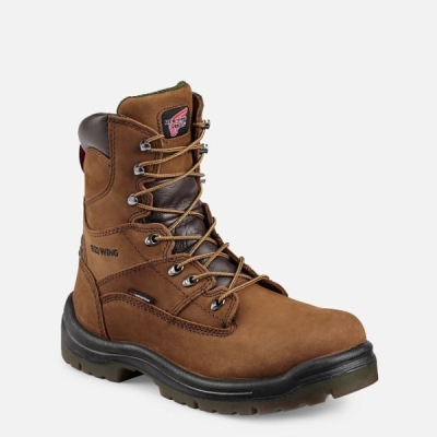 Brown Red Wing King Toe® 8-inch Waterproof Men's Work Boots | RedRing166