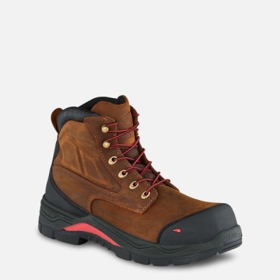 Brown Red Wing King Toe® Adc 6-inch Waterproof Men's Work Boots | RedRing288