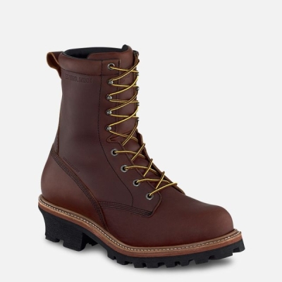 Brown Red Wing Loggermax 9-inch Waterproof, Logger Men's Work Boots | RedRing698